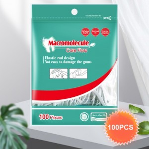 100 PCS Bolsa de alta calidad Fabricante de hilo dental Dental Pick Floss para adultos hilo dental